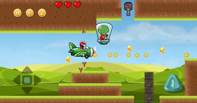 Gameplay screenshot from space fly pro flight war aiplane shooter game for Android