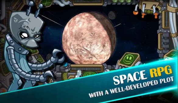 Gameplay screenshot from space raiders rpg for Android