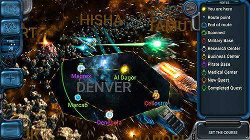 Gameplay screenshot from space rangers quest for Android