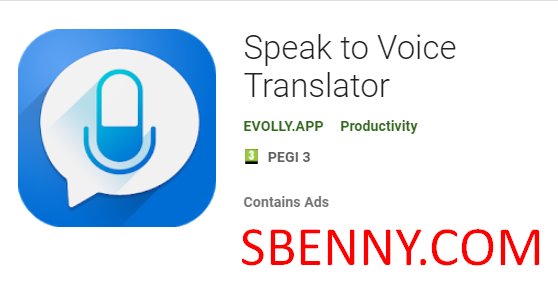 speak to voice translator