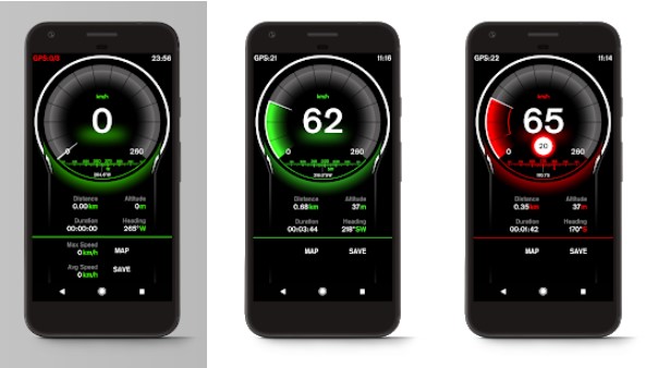 Geschwindigkeitsansicht gps pro MOD APK Android