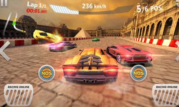 Gameplay screenshot from sports car racing for Android