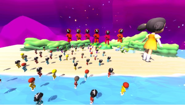 Gameplay screenshot from squid game defense survival for Android