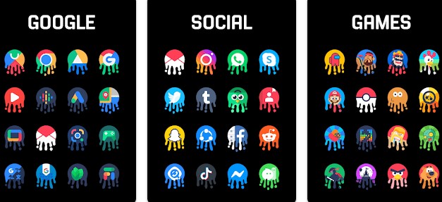 Gameplay screenshot from squid icon pack for Android