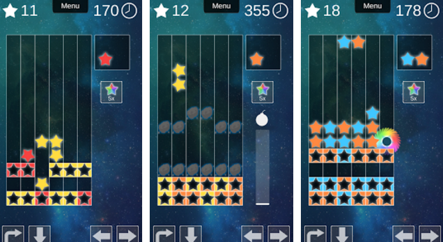 Gameplay screenshot from star fall a puzzle quest plus for Android