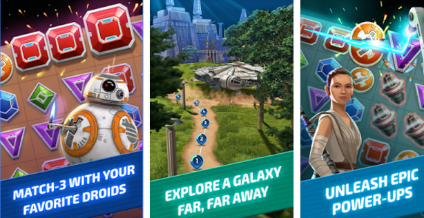 Gameplay screenshot from star wars puzzle Droids for Android