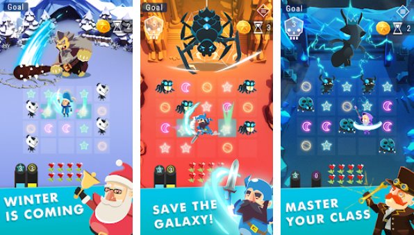 Gameplay screenshot from starbeard intergalactic roguelike puzzle game for Android