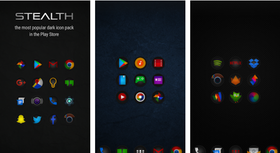Gameplay screenshot from stealth icon pack for Android