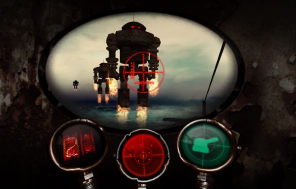 Gameplay screenshot from steampunker periscope shooter for Android