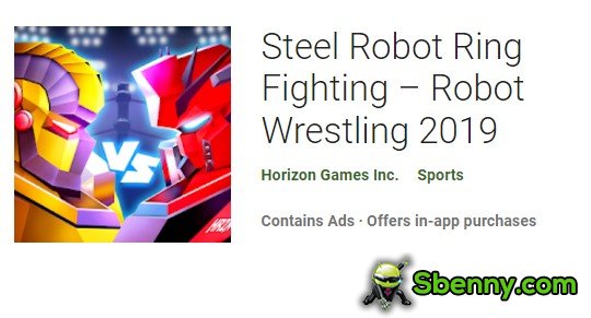 anel de robô de aço lutando luta de robôs 2019