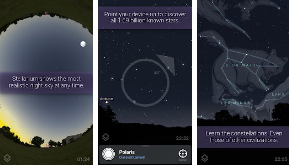 Gameplay screenshot from stellarium mobile plus star map for Android