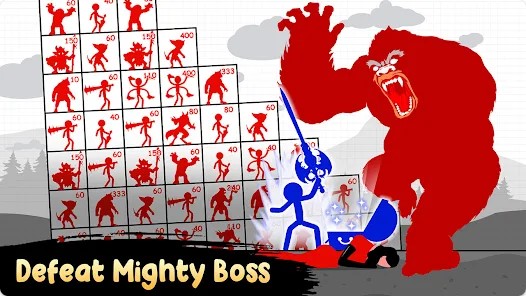 Gameplay screenshot from stick hero tower defense for Android