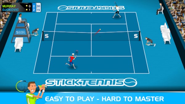 Gameplay screenshot from stick tennis for Android