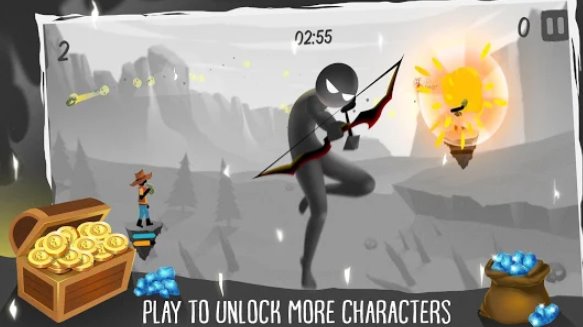 Gameplay screenshot from stickarchery master for Android