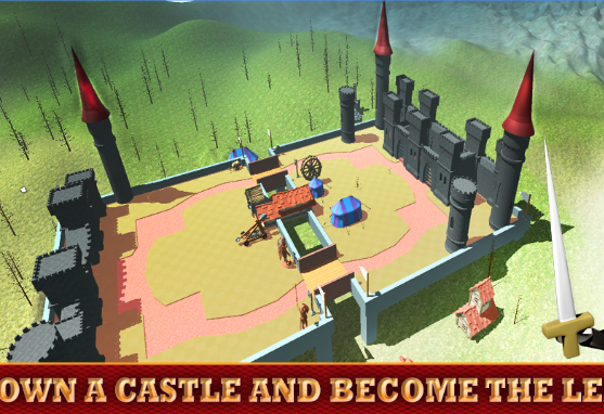 Gameplay screenshot from stickman 3d defense of castle for Android