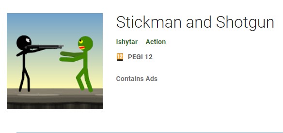 stickman and shotgun