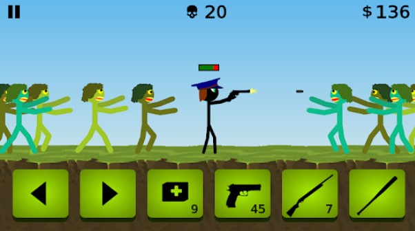 Gameplay screenshot from stickman and shotgun 2 for Android