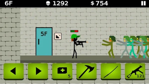 Gameplay screenshot from stickman and shotgun 3 for Android