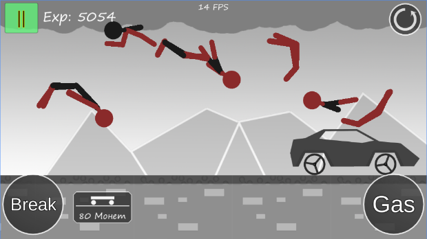 Gameplay screenshot from stickman annihilation for Android