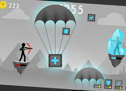 Gameplay screenshot from stickman archer fight for Android