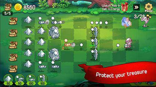Gameplay screenshot from stickman defense cartoon wars for Android