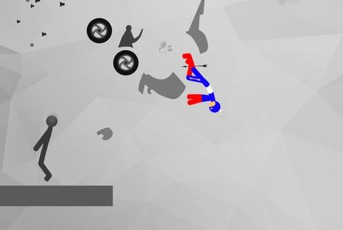 Gameplay screenshot from stickman dismount 3 heroes for Android