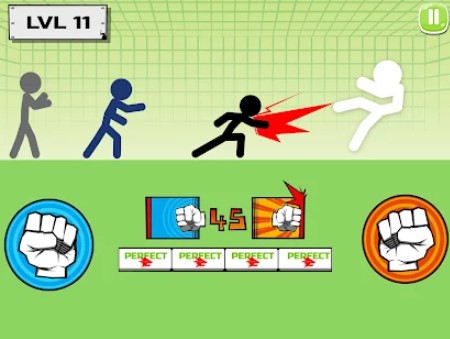 Gameplay screenshot from stickman fighter epic battle 2 for Android