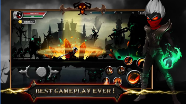 Gameplay screenshot from stickman legends for Android