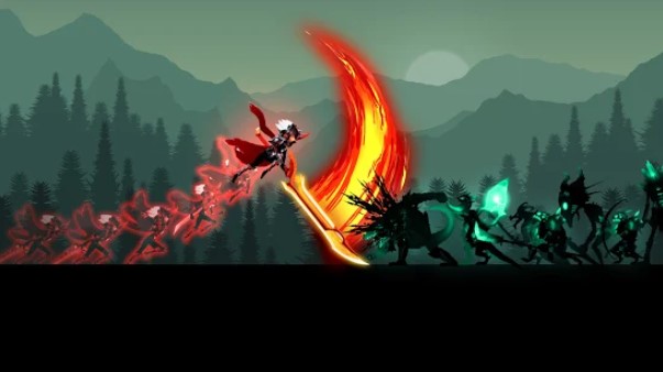 Gameplay screenshot from stickman legends shadow war offline fighting game for Android