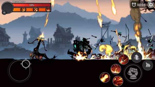 Gameplay screenshot from stickman master league of shadow ninja fight for Android