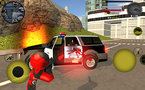 Gameplay screenshot from stickman rope hero for Android