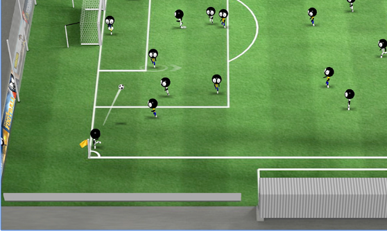 Gameplay screenshot from stickman soccer 2016 for Android