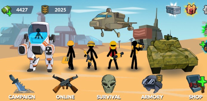 Gameplay screenshot from stickman world battle for Android
