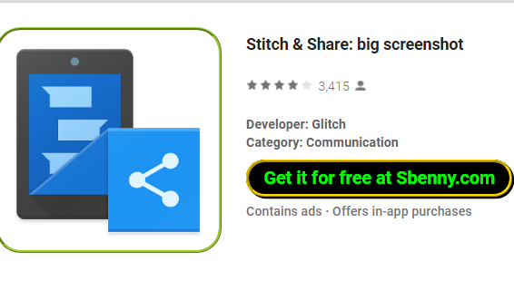 stitch y compartir gran captura de pantalla