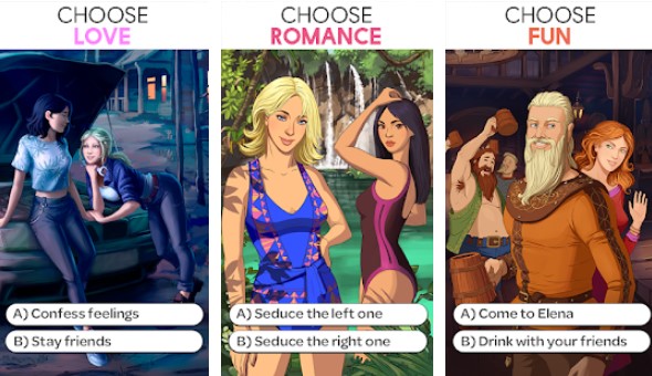 Gameplay screenshot from stories your choice is matter for Android