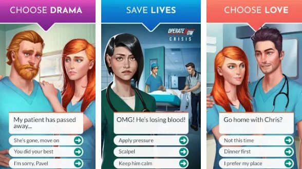 Gameplay screenshot from story beats operate now stories for Android