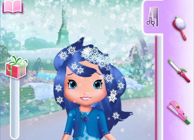 Gameplay screenshot from strawberry shortcake hair for Android