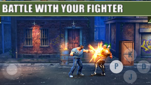 Gameplay screenshot from street fighter games for Android