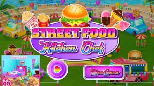 street food kitchen chef jogo de culinária