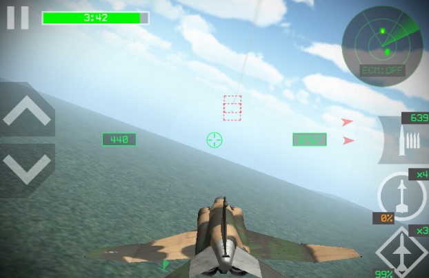 Gameplay screenshot from strike fighters pro for Android