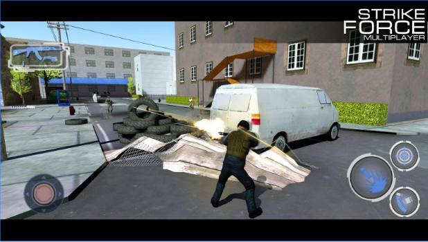 Gameplay screenshot from strike force multiplayer for Android