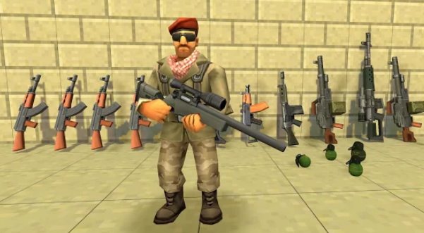 Gameplay screenshot from strikebox sandbox and shooter for Android