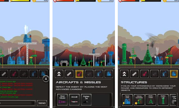 Gameplay screenshot from stronghold2d multiplayer war and battle simulator for Android