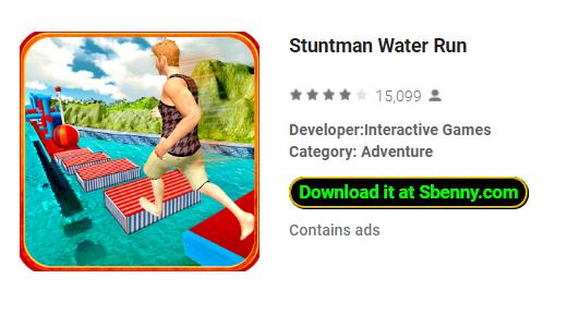 Stuntman Wasserlauf
