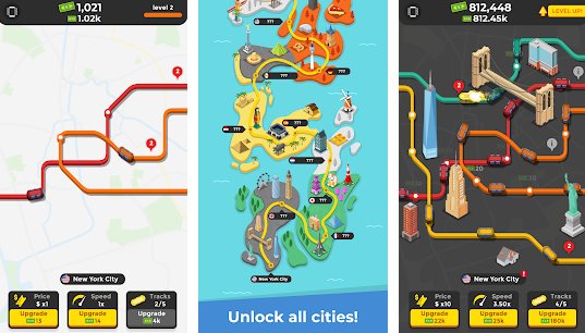 Gameplay screenshot from subway idle for Android