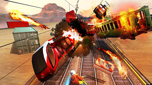 Gameplay screenshot from subway rider train rush for Android
