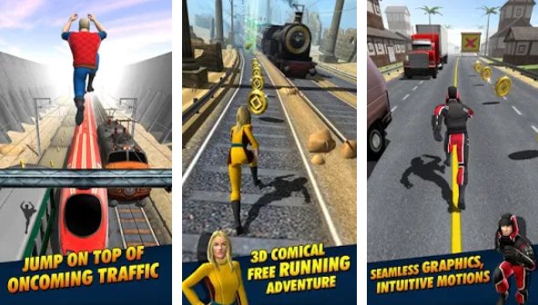 Gameplay screenshot from subway runner for Android