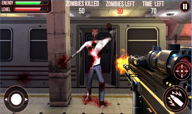 Gameplay screenshot from subway zombie attack 3d for Android