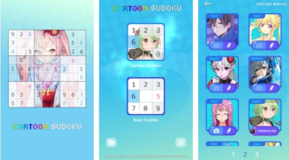 dibujos animados de sudoku