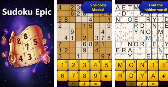 Gameplay screenshot from sudoku epic for Android